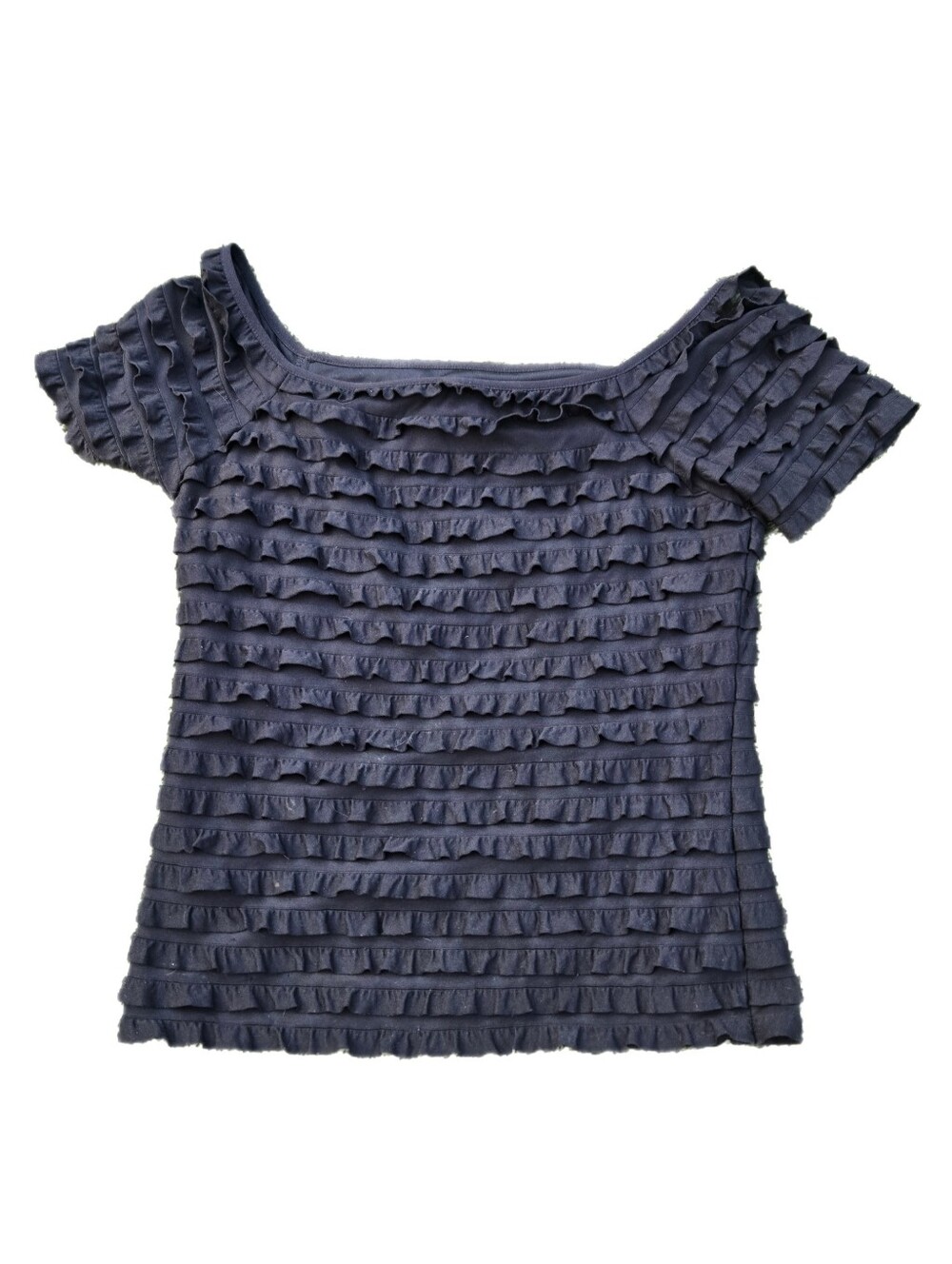Joseph Ribkoff Ruffled Vintage Top - Picture 3 of 4